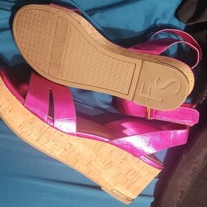 Franco Sarto Primrose Platform Wedge Sandals, Size 5